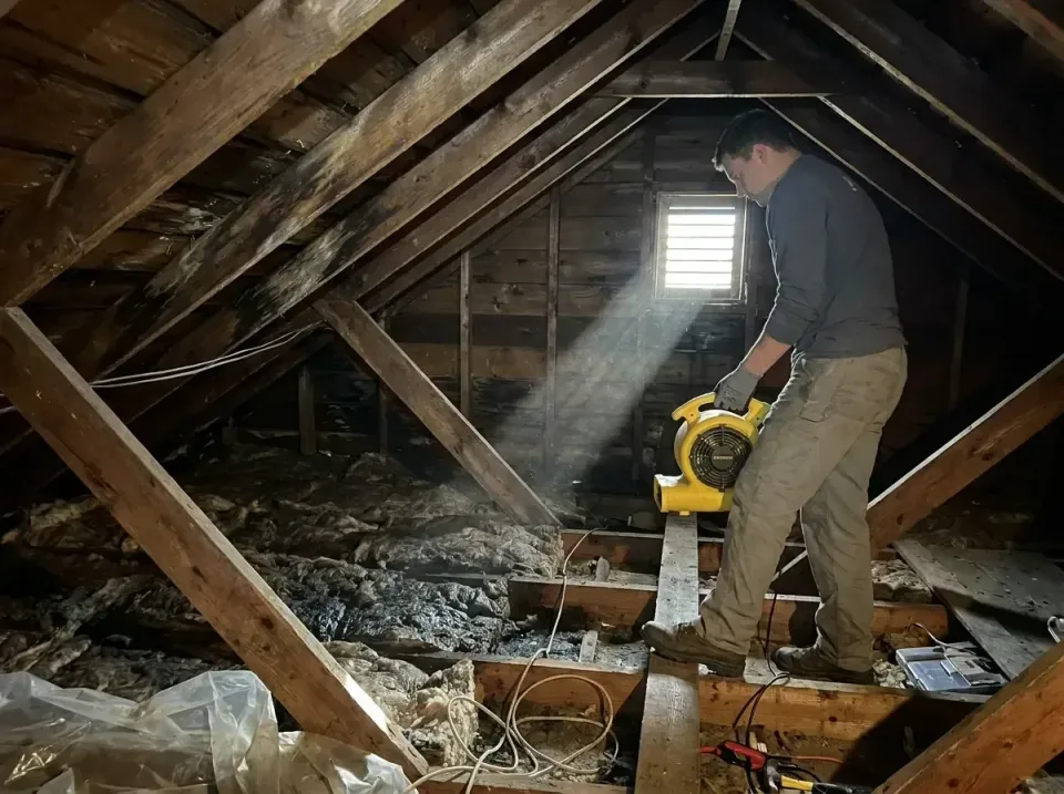 attic-water-damage-drying-proc-007 — frequently asked questions, Emergency Water Extraction & 24/7 Flood Response in Mont Be…